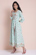 Pink Cotton High Slit Printed Kurta image number 2