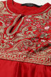 Mustard Cotton Blend Anarkali Kurta Suit Set image number 1