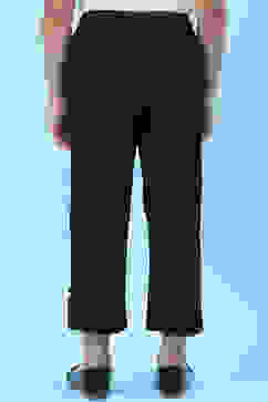 Black Cotton Solid Pant image number 4