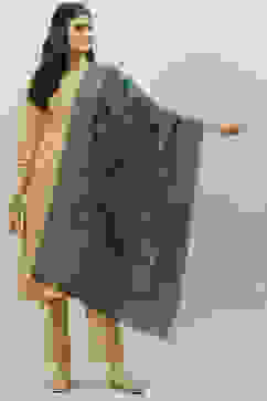 Emerald Green Acrylic Yarndyed Dupatta image number 2