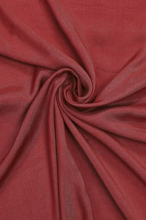Red Chanderi Hand Embroidered Unstitched Suit Set image number 2