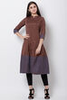 Green Art Silk Front Open Yarndyed Kurta image number 0