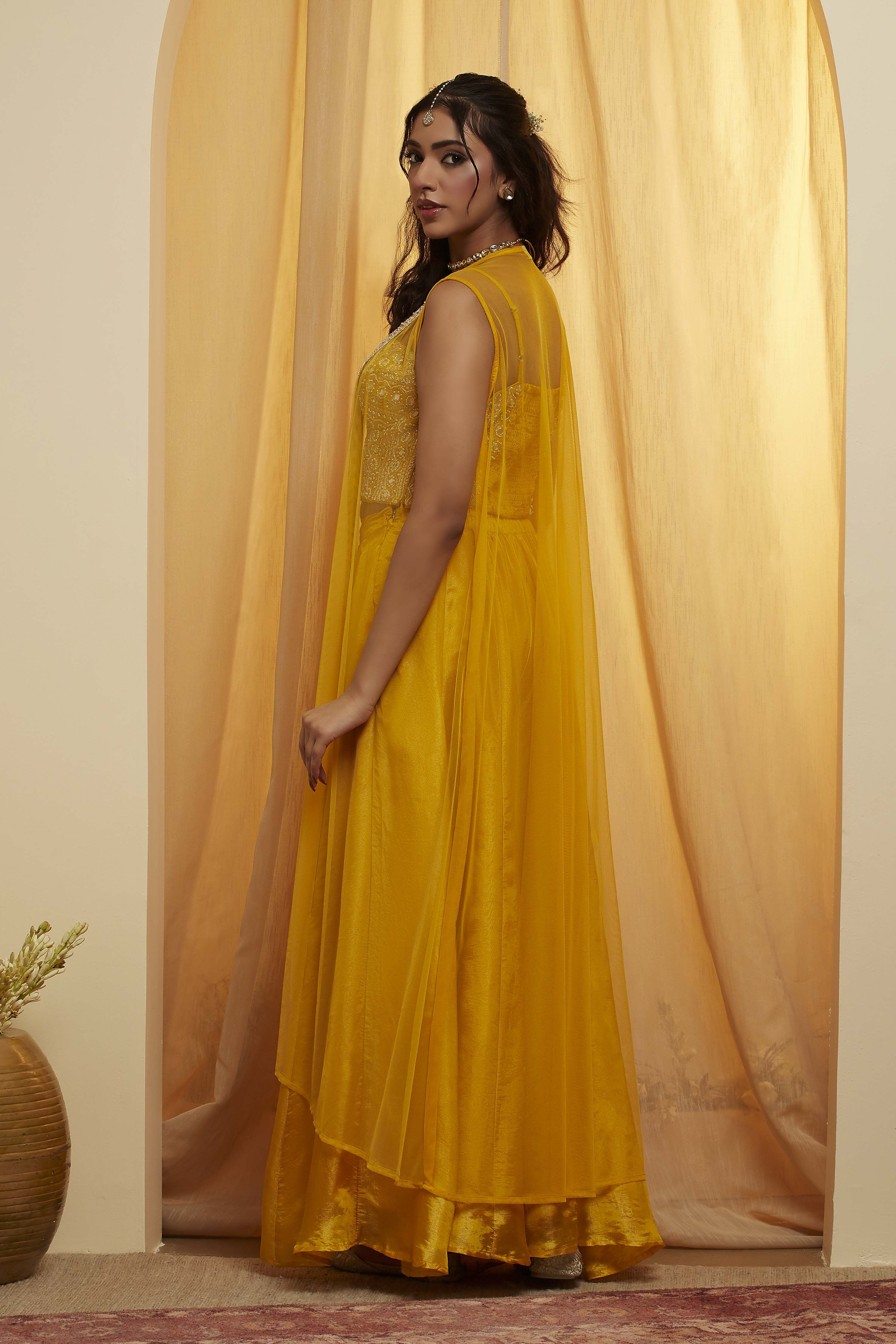 Pink Viscose Rayon Kalidar Fusion Set image number 5
