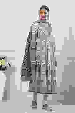 White Cotton Kalidar Suit Set image number 5