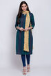 Pink Cotton Solid Dupatta image number 0
