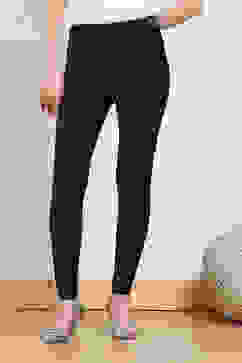 Navy Cotton Solid Jeggings image number 4