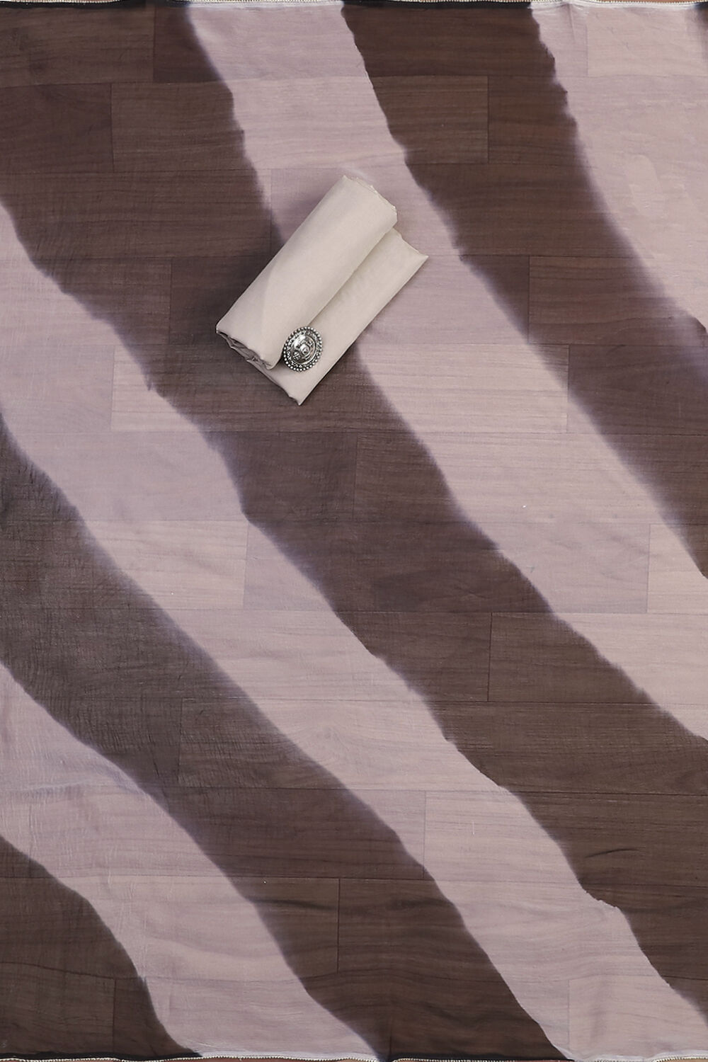 Black Modal Unstitched Suit Set image number 2