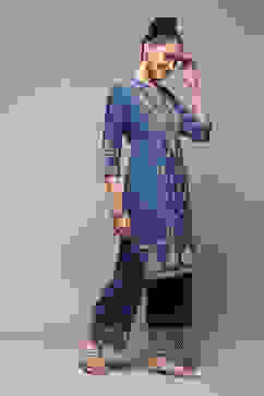 Slate Blue LIVA Straight Solid 2 Piece Set image number 5