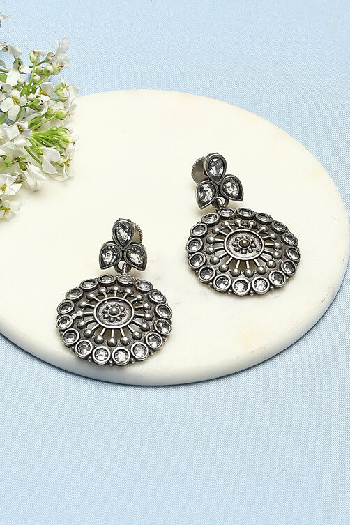 White Brass Earrings image number 0