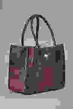 Brown PU Tote Bag image number 3