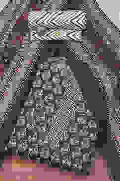 Dark Blue Cotton Printed Unstitched Suit Set image number 0