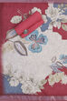 Red Linen Blend Machine Embroidered Unstitched Suit Set image number 2