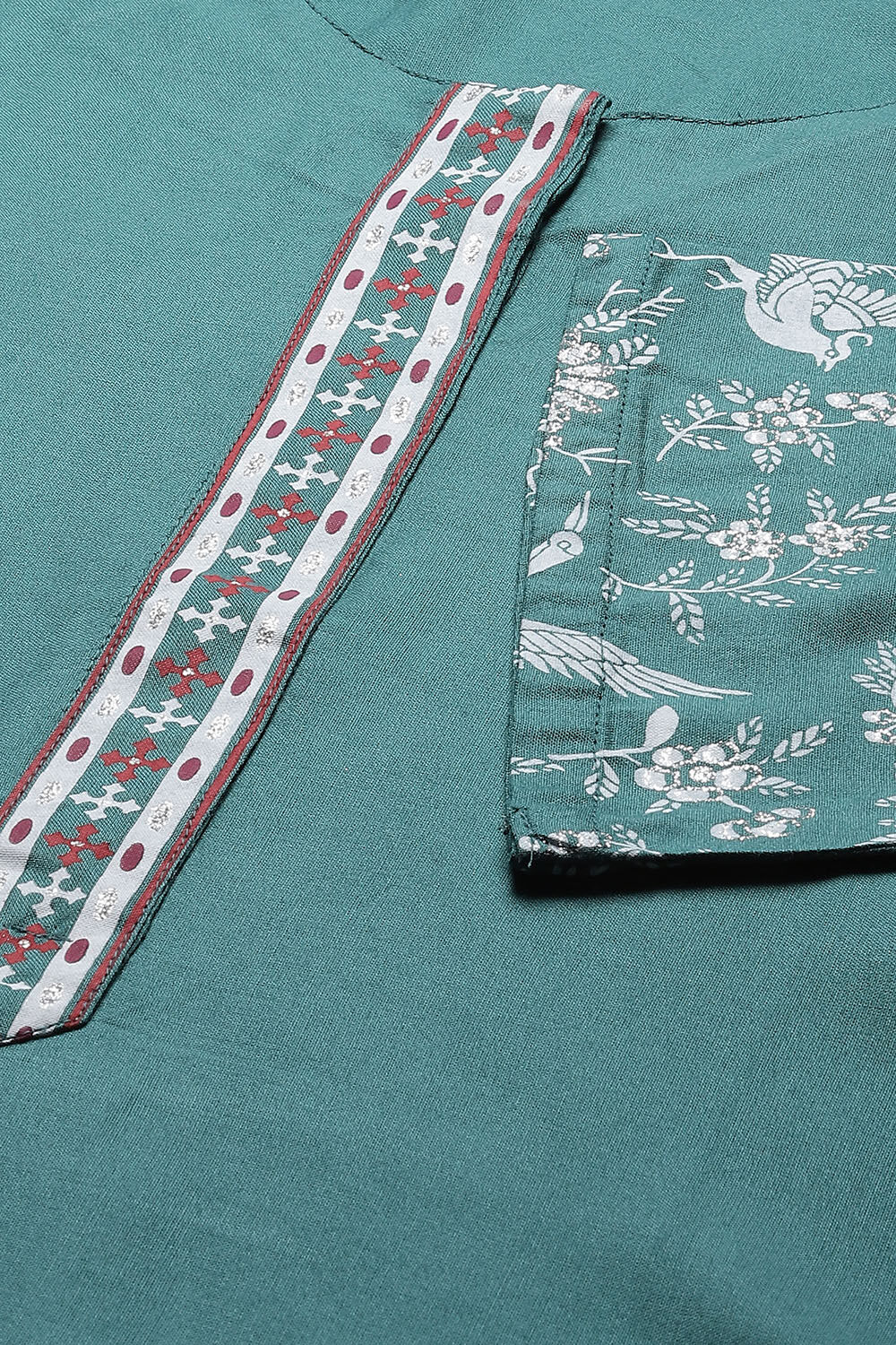 Ochre Straight Viscose Kurta image number 1