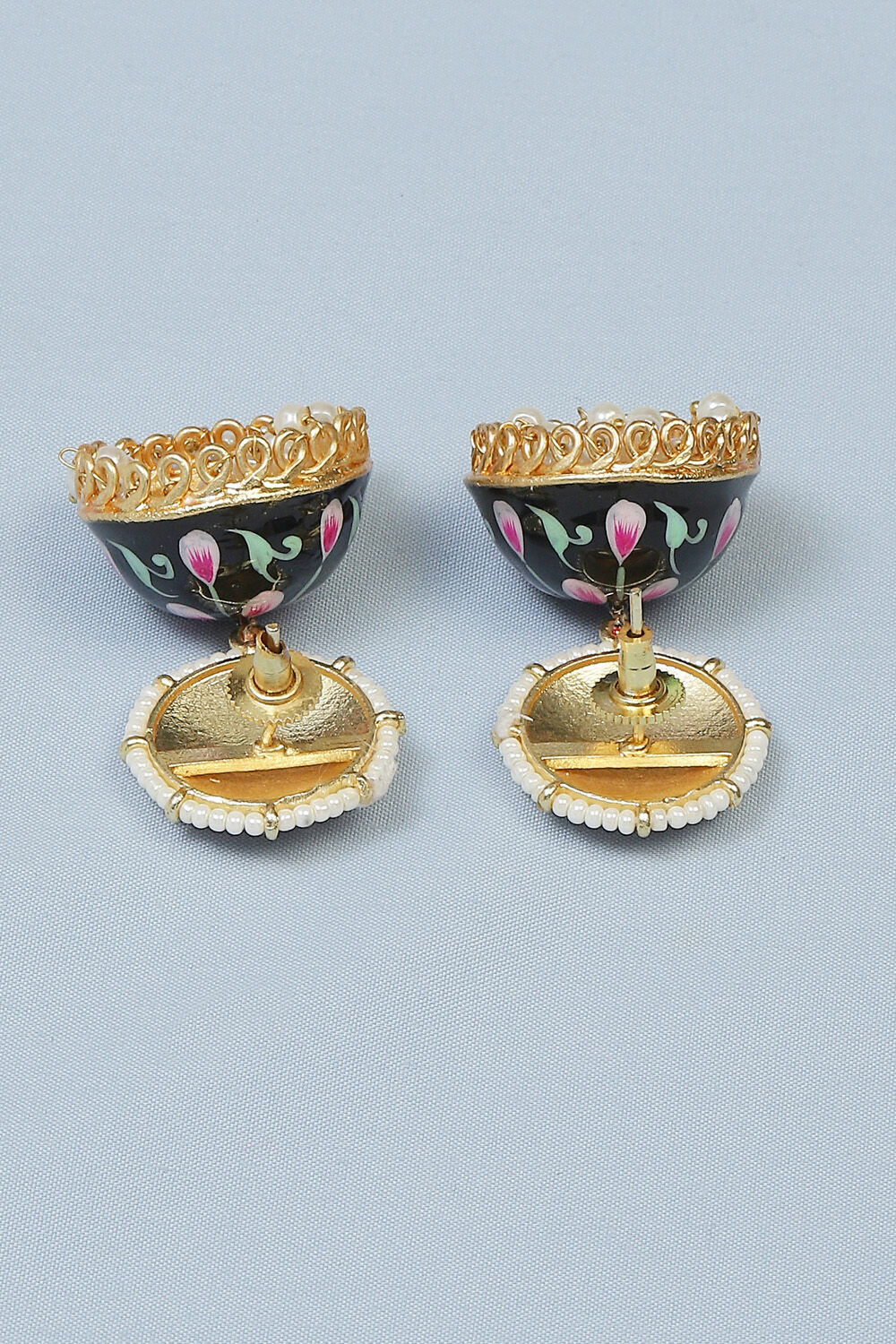 Black Brass Earrings image number 2