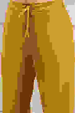 Yellow Cotton Machine Embroidered Unstitched Suit Set image number 3