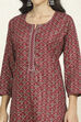 Blue Cotton Unstitched Suit Set image number 2