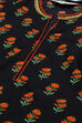 Black Cotton Straight Kurta Churidar Suit Set image number 1