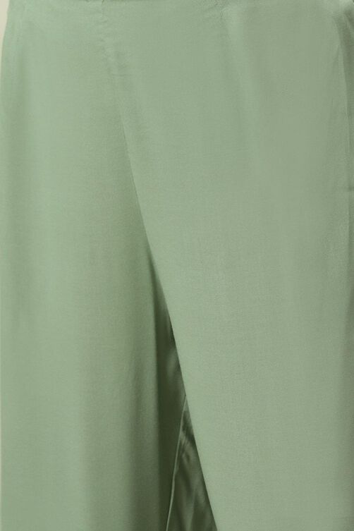 Pink Printed Straight Kurta Slim Pant Suit Set image number 2