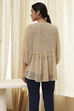 Beige Straight Kurta image number 3