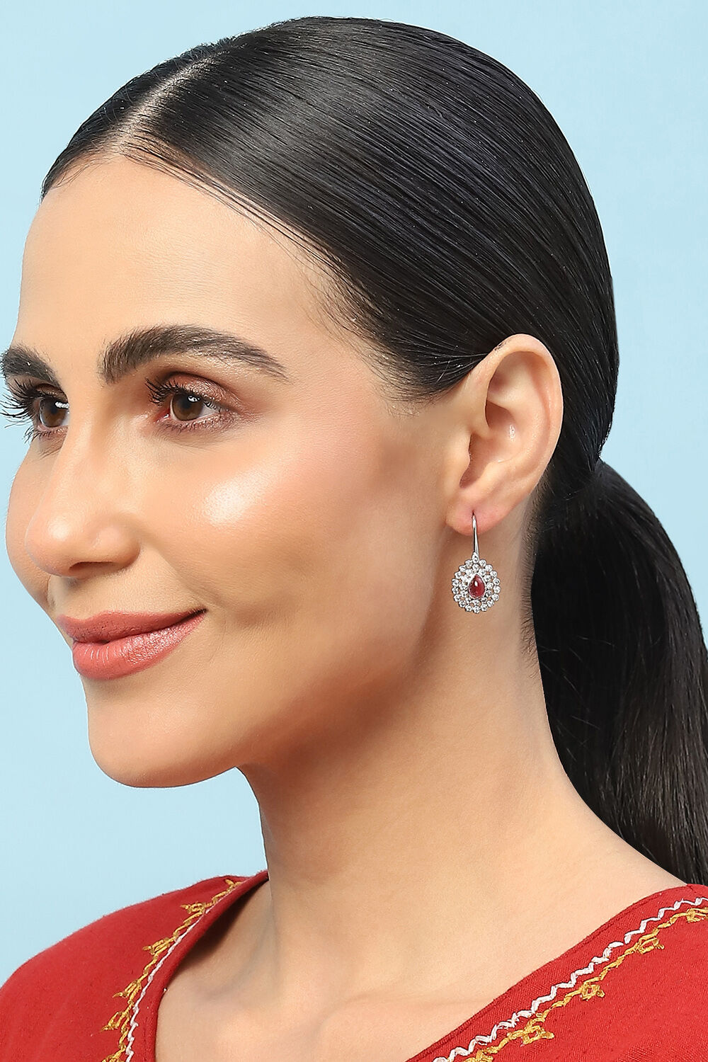 Red Brass earrings image number 3