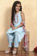 Dark Pink Polyester Straight Solid Suit Set image number 0