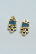 Blue Brass Earrings image number 2
