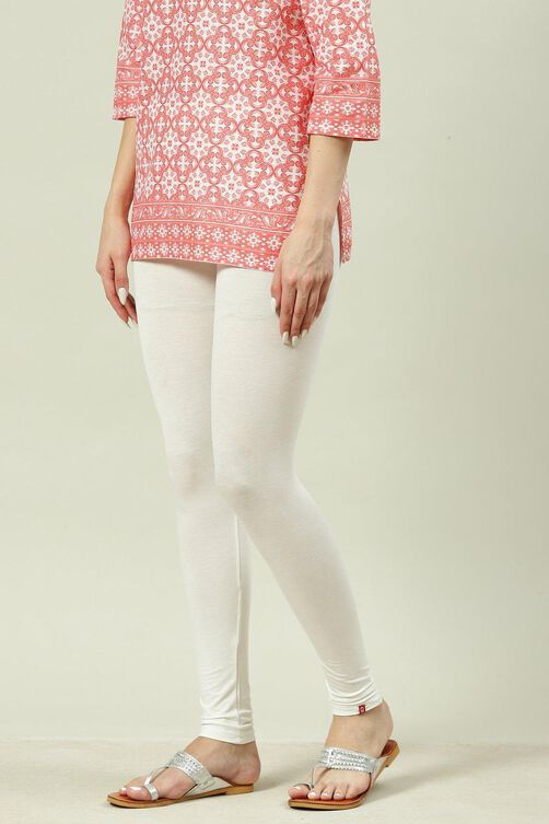 Black Viscose Lycra Solid Leggings image number 0