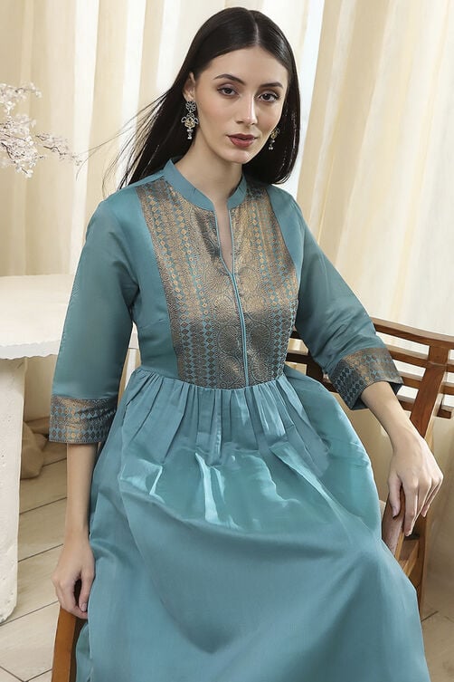 Fuschia Polyester Blend  Kurta image number 0