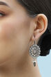 Oxidised Pink Brass Earrings image number 1