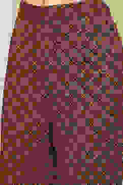 Brown Solid Gathered Straight Suit Set image number 2