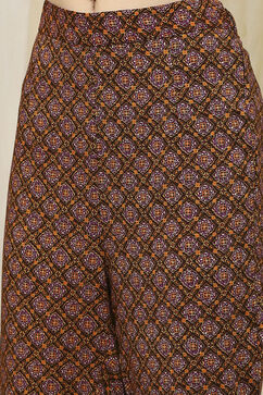 Brown Rayon Viscose Narrow Suit Set image number 2