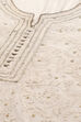 Ecru Polyester Tiered Kurta image number 1