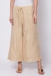 Beige Poly Cotton Palazzo image number 0