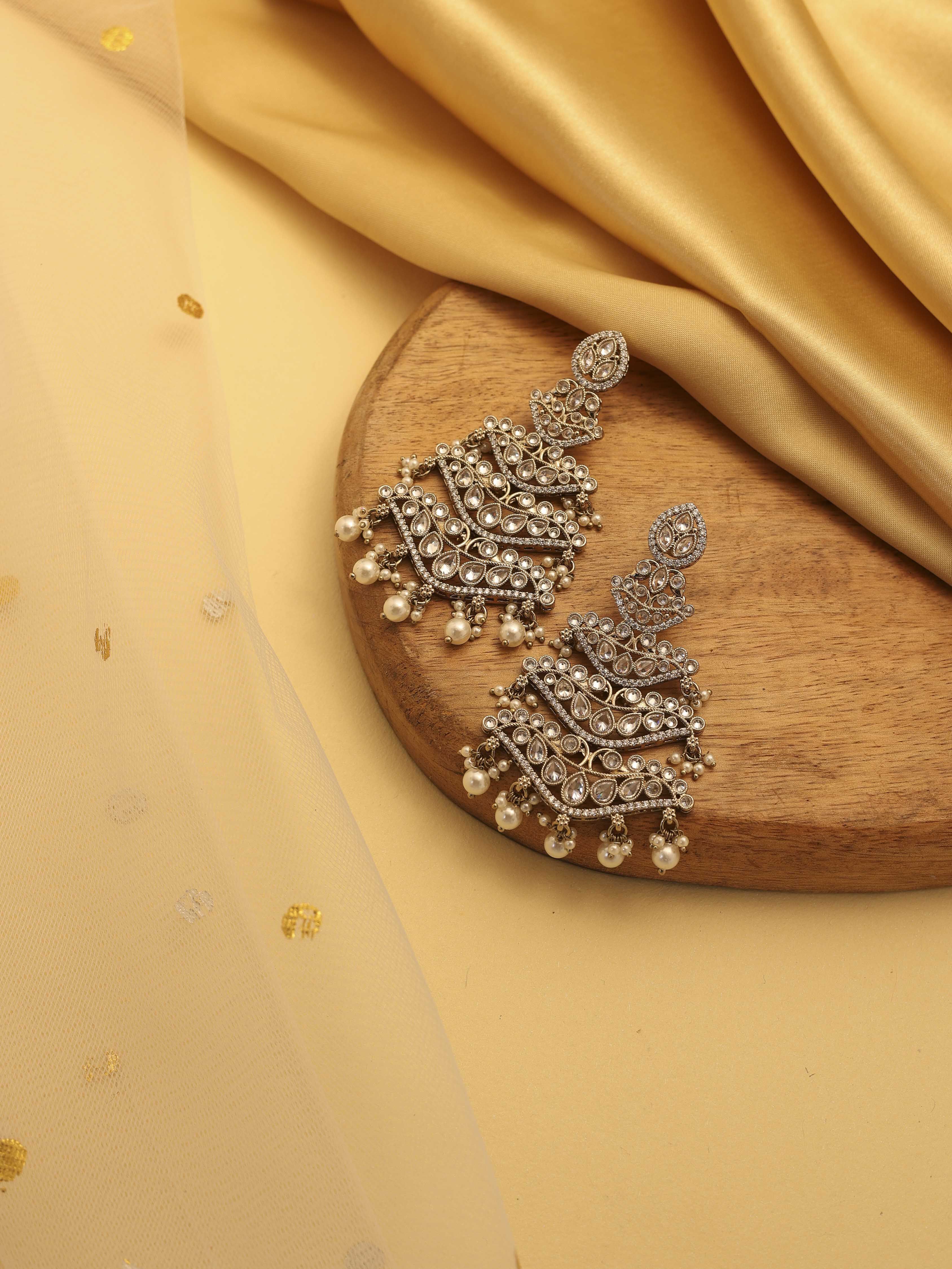 biba White Brass Drop & DanglersWhite Brass Drop & Danglers-picture-398