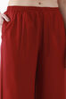 Blue Viscose Rayon Straight Palazzos image number 1