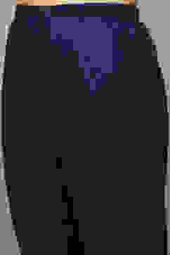 Navy Cotton Blend Layered Kurta Churidar Suit Set image number 3