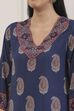 Blue Viscose Rayon Straight Kurta Palazzo Set image number 1