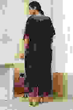 Purple Art Silk A-Line Kurta Palazzo Suit Set image number 4