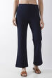 Beige Viscose Blend Flared Pants image number 4