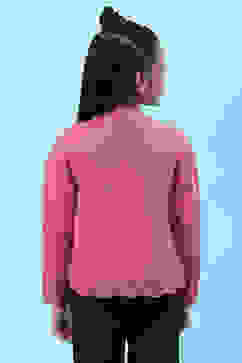 Pink Acrylic Blend Front Open Shrug image number 4