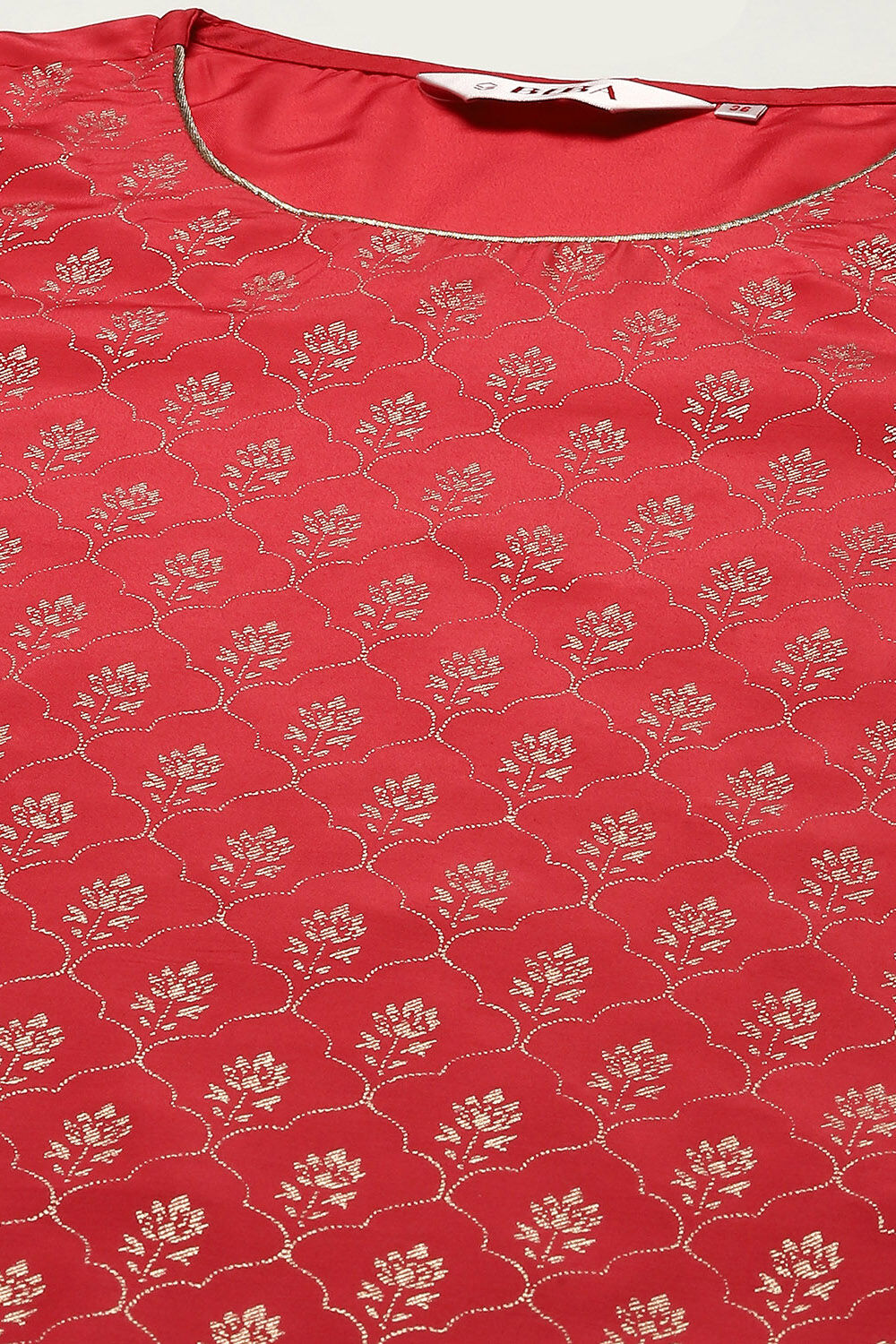 Dark Navy Art Silk Straight Kurta Slim Pants Suit Set image number 1