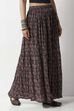 Black Cotton Printed Skirt image number 4