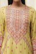 Green Modal Printed Straight Suit Set image number 1