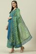 Red Solid Cotton Straight Kurta Regular Pants Suit Set image number 5