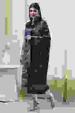 Petrol Blue Polyester Straight Printed Kurta Slim Pant Suit Set image number 3