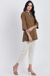 Brown Cotton Three Piece Set image number 3
