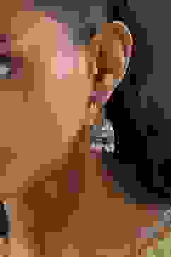 Mint Green Alloy Jhumka image number 1