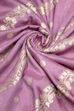 Purple Jacquard Traditional Weaving Unstitched Suit Set image number 2