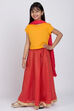 Yellow Cotton Lehenga Set image number 3