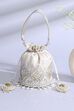 Ivory Polycotton Potli image number 0